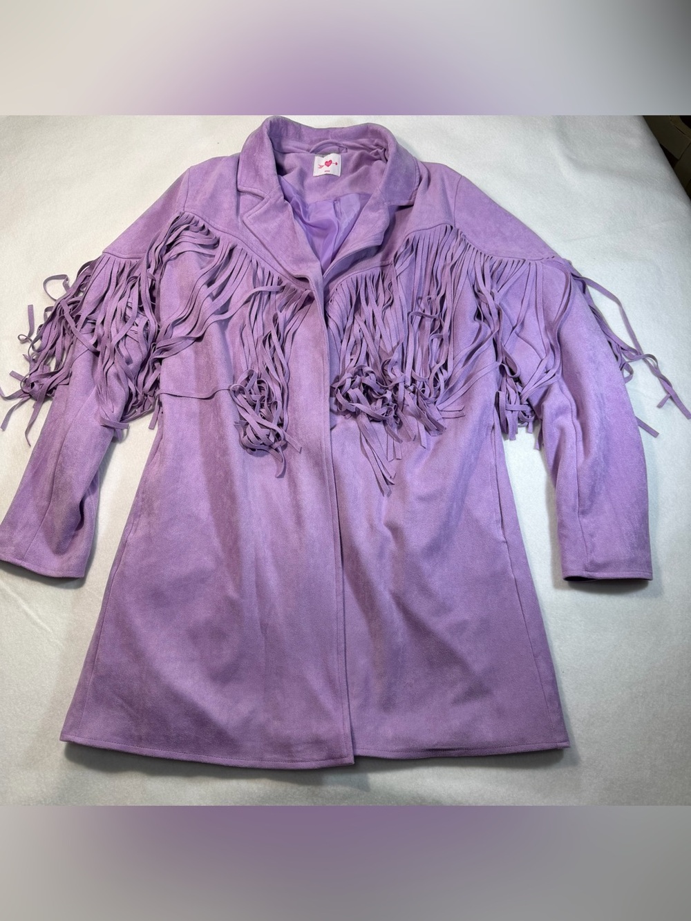 BuddyLove Purple Faux Suede Fringe Western Jacket M
